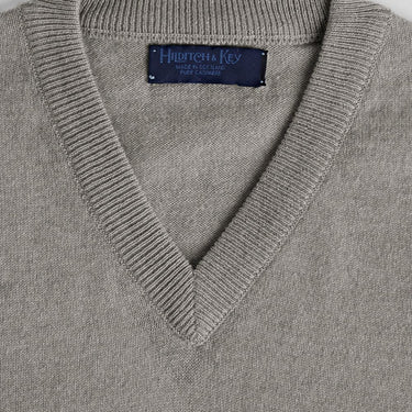 Plain Grey Cashmere Sweater