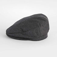 Plain Grey Lambswool Loden Harlem Cap