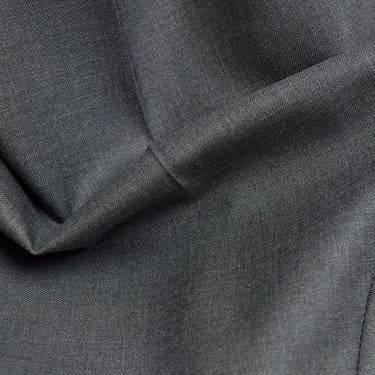Plain Grey Pure Wool Trousers