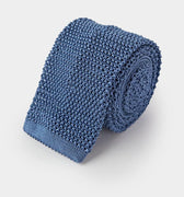 Plain Lazuite Knitted Silk Tie