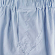 Plain Light Blue Cotton Poplin Boxer Shorts