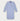 Plain Light Blue End - on - End Cotton Nightshirt with Red Piping