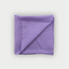 Plain Lilac Silk Pocket Square with Shoestring Hem