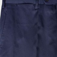 Plain Navy Cotton Trousers