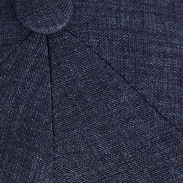 Plain Navy Linen Toni Cap