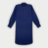 Plain Navy Oxford Cotton Nightshirt with Red Piping
