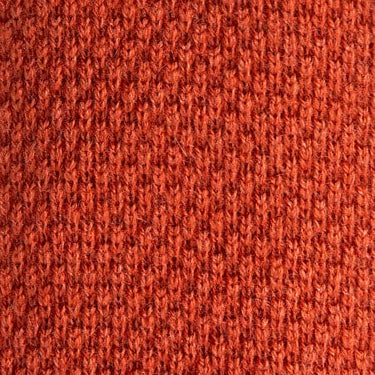 Plain Orange Knitted Cashmere Tie