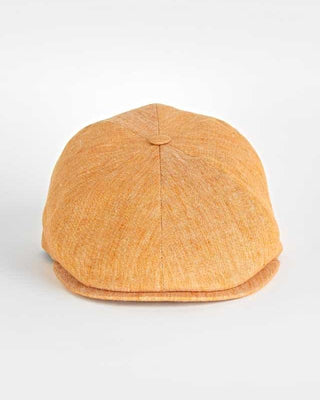 Plain Orange Linen Toni Cap