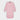 Plain Pink Cotton Twill Nightshirt with Navy Piping