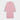 Plain Pink Cotton Twill Nightshirt with Navy Piping