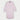 Plain Pink Textured Cotton Nightshirt with Navy Piping
