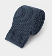 Plain Prussia Knitted Cashmere Tie