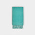 Plain Teal Narrow Width Pure Cashmere Scarf