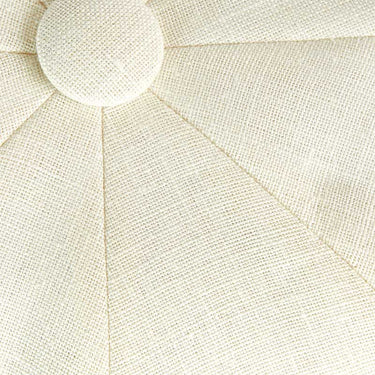 Plain White Linen Gatsby Cap