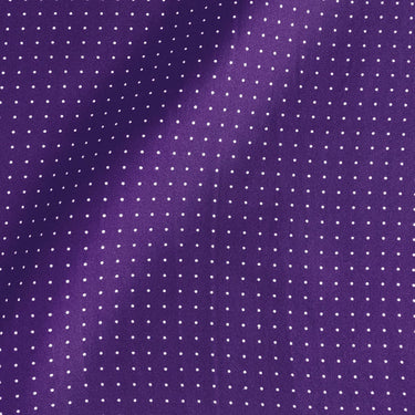 Purple & White Small Spot Silk Pocket Square