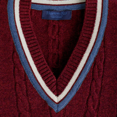 Red Cashmere Cricket Sweater