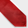 Red Herringbone Silk Tie