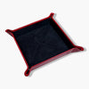 Red Leather & Black Suede Small Travel Tray