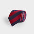 Red & Navy Block Stripe Silk Tie