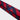 Red & Navy Block Stripe Silk Tie