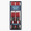 Red Pure Wool Boxcloth Braces