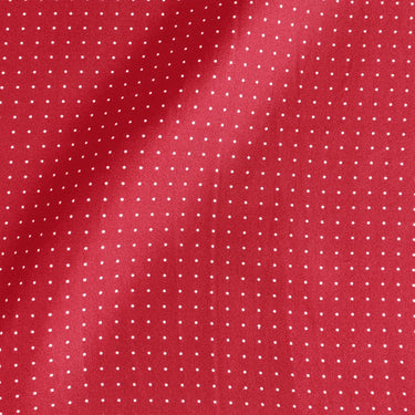 Red & White Small Spot Silk Pocket Square