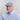Royal Blue Basket Weave Cotton & Linen Flat Cap