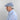 Royal Blue Basket Weave Cotton & Linen Flat Cap