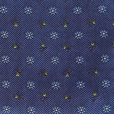 Royal Blue Floating Floral Silk Tie