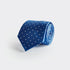 Royal Blue & White Spot Herringbone Silk Tie