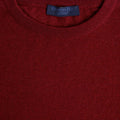 Russet Red Crew Neck 100% Cashmere Sweater