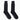 Short Black Heavy Wool Sport Socks