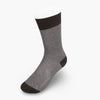 Short Brown & White Pin Dot Cotton Socks