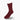 Short Deep Red Heavy Wool Sport Socks