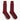 Short Deep Red Heavy Wool Sport Socks