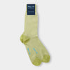 Short Green & White Pin Dot Cotton Socks