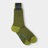 Short Lime Green Herringbone Cotton Socks