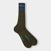 Short Moss Green Cotton Socks