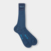 Short Ocean Blue Cotton Socks