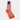 Short Orange & White Pin Dot Cotton Socks