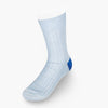 Short Pale Blue Cotton Socks with Contrast Heel & Toe