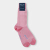 Short Pink & White Pin Dot Cotton Socks