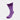 Short Purple Herringbone Cotton Socks