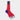 Short Red Cotton Socks with Contrast Heel & Toe