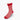 Short Red & White Pin Dot Cotton Socks