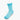 Short Turquoise & White Pin Dot Cotton Socks
