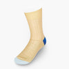 Short Yellow Cotton Socks with Contrast Heel & Toe