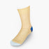 Short Yellow Cotton Socks with Contrast Heel & Toe