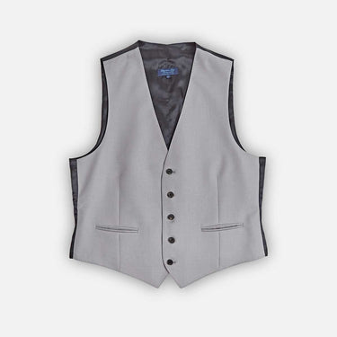 Single Breasted Grey Wool Morning Waistcoat