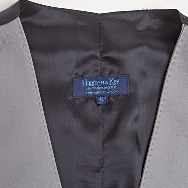 Single Breasted Grey Wool Morning Waistcoat